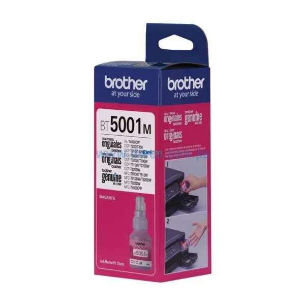 Botella De Tinta Brother BT5001M Magenta DCP-T420W / MFC-T4500DW 48.8ml - Imagen 2