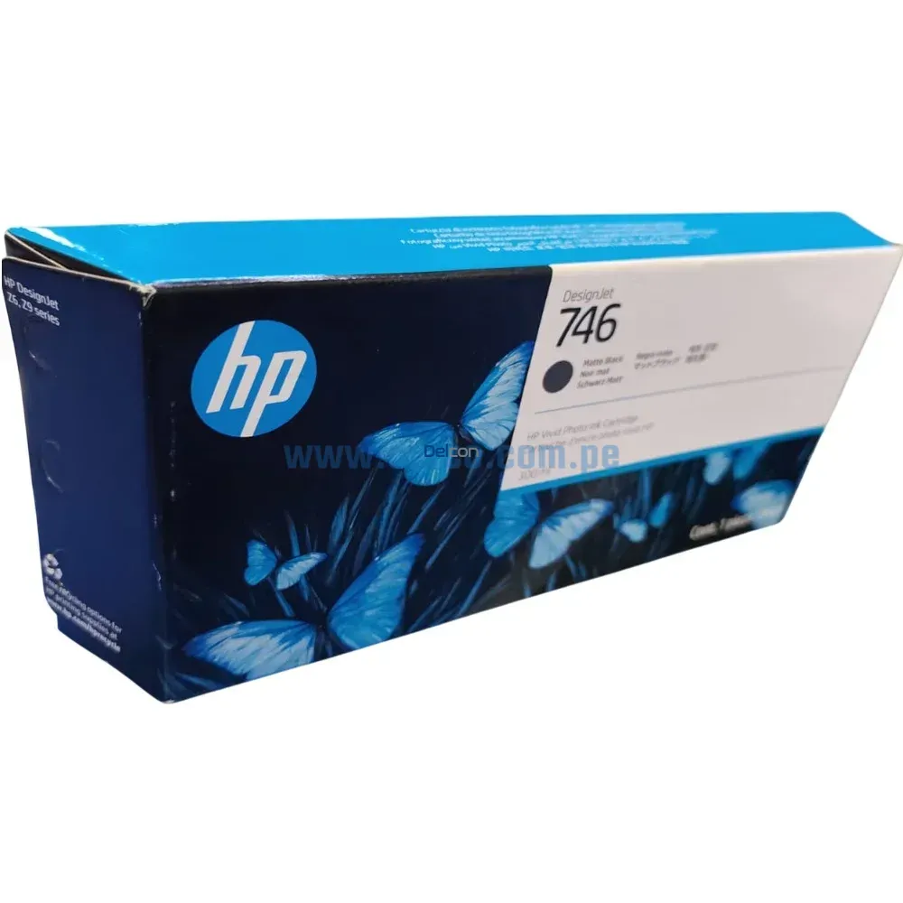Tinta Hp 746 P2V83A DesignJet Z6 / Z9, 300ml Matte Black - Imagen 2