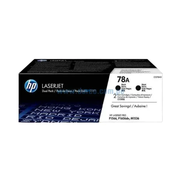 Toner Hp CE278AD (78AD) Laserjet Pro M1536 / P1606 / P1566 Black 4.200 Páginas - Imagen 3