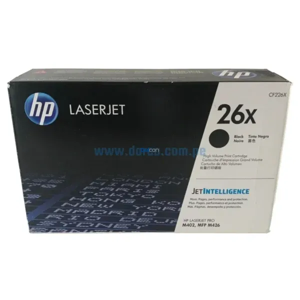 Toner Hp CF226X (26X) Laserjet Pro M402 / MFP M426 Black - Imagen 3