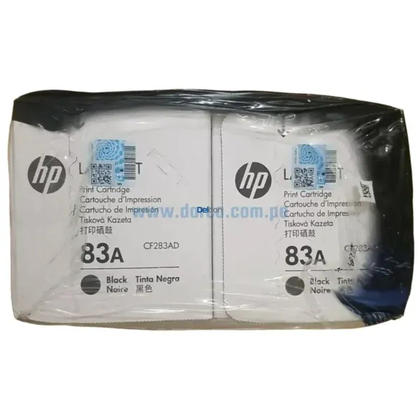 Toner Hp CF283AD (83AD) Dual Pack Laserjet Pro M125 / M127 / M201dw / m225dw Black 3.000 Páginas - Imagen 3