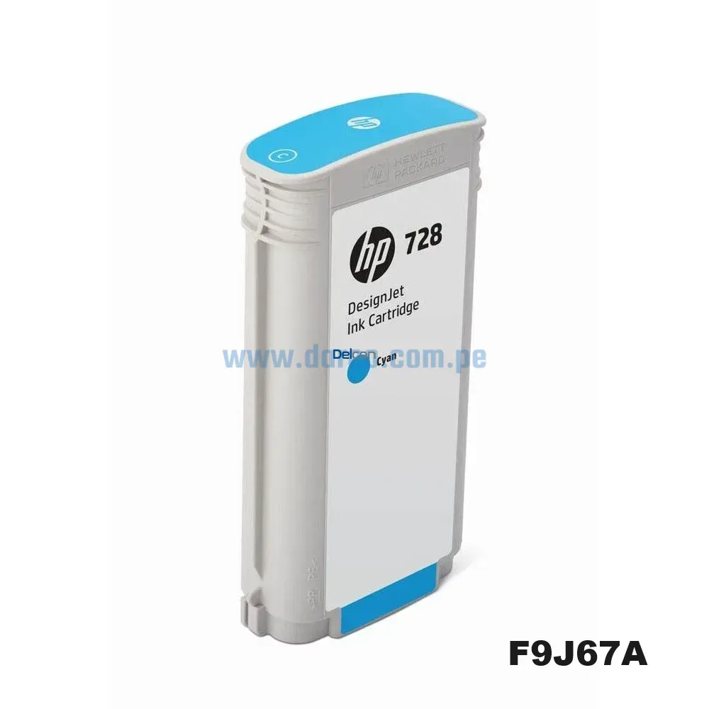 Tinta Hp F9J67A (728) 130ML DesignJet T830 / T730 Cyan - Imagen 3