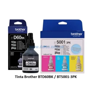 Kit De Tinta Brother BTD60BK / BT5001-3PK Negro / Cyan / Magenta / Yellow MFC-T4500DW