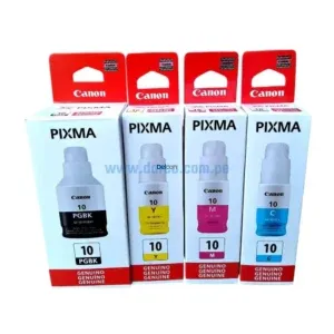 Kit De Tinta Canon GI-10 G6010 / G5010 (BK, C, M, Y)