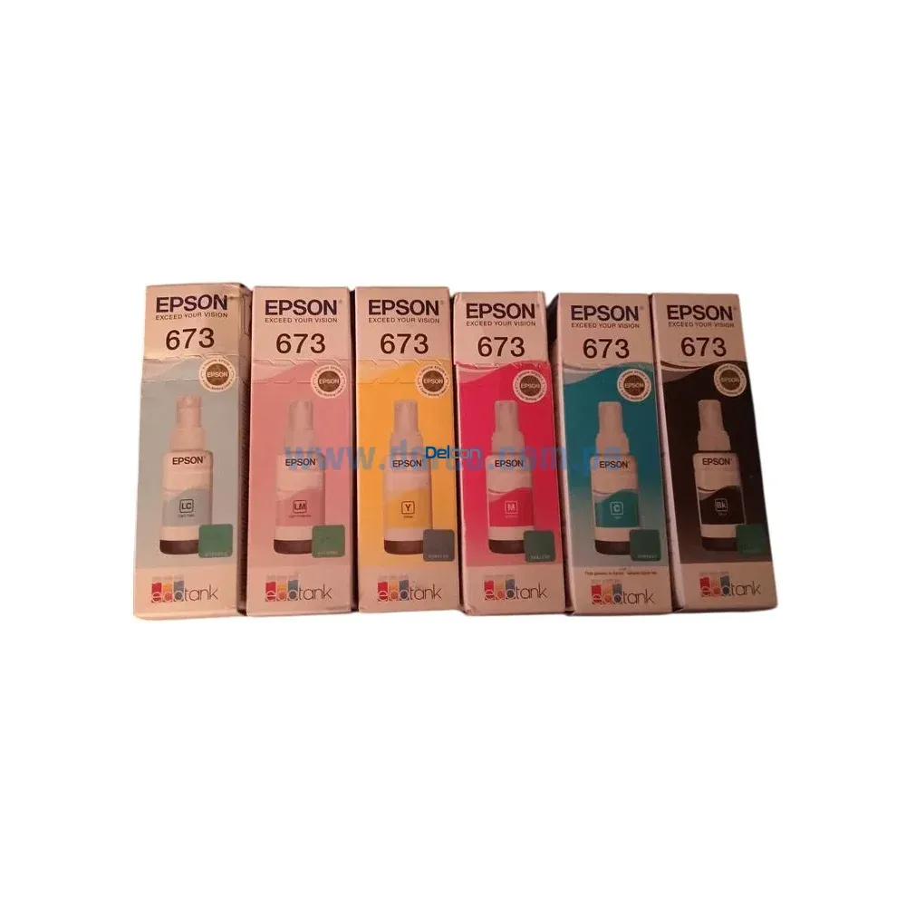 Kit De Tinta Epson T673 Para L800, L850, L1800, Original - Imagen 2