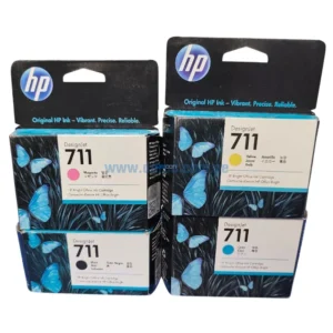 Kit De Tinta Hp 711 DesignJet T120, T130, T520, T530 Black, Cyan, Magenta, Yellow