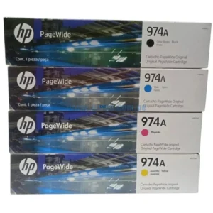 Kit De Tinta Hp 974A 452DW / 577DW Negro, Cyan, Magenta, Amarillo