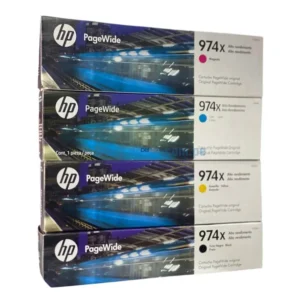 Kit De Tinta Hp 974X 452DW, 577DW Negro, Cyan, Magenta, Amarillo