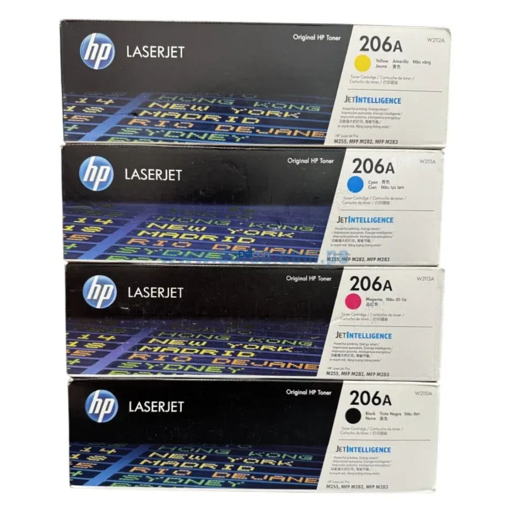 Kit De Toner Hp LaserJet Pro M255dw, M283fdw (206A) Black