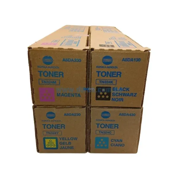 Kit De Toner Konica Minolta Bizhub C368, C258, C308, TN-324 - Imagen 3