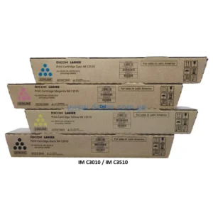 Kit De Toner Ricoh IM C3010 / IM C3510, Negro, Yellow, Magenta, Cyan
