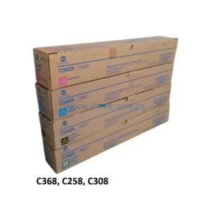Kit De Toner Konica Minolta Bizhub C368, C258, C308, TN-324