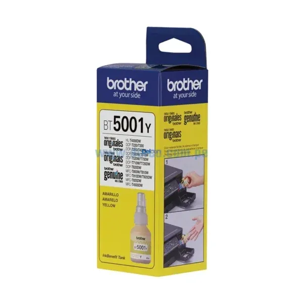 Botella De Tinta Brother BT5001Y Yellow DCP-T420W / MFC-T4500DW 48.8ml - Imagen 3