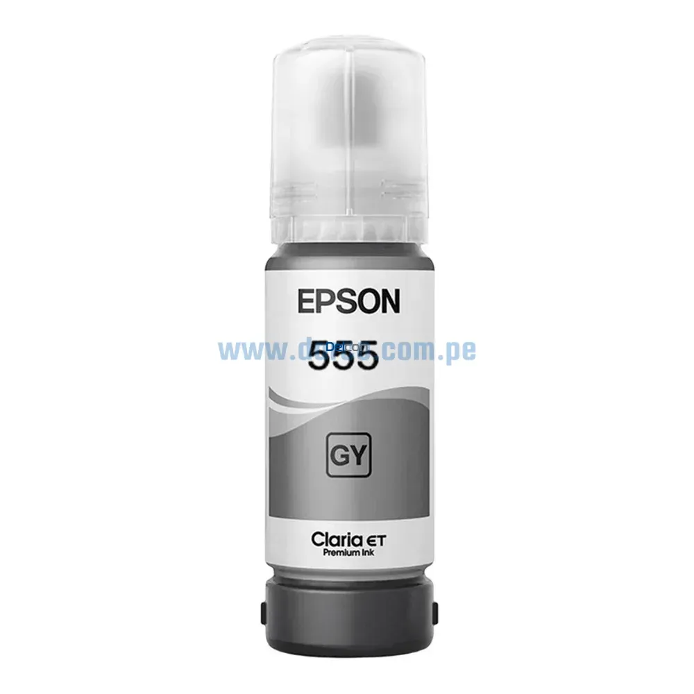 Tinta Epson T555520-AL (555) Gris L8160 / L8180, 70.00 ml. - Imagen 2