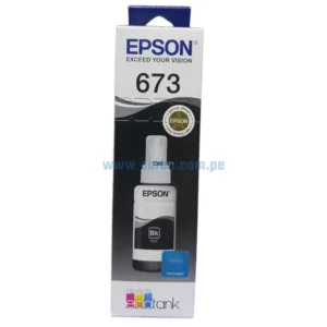 Tinta Epson T673120 (673) L800, L850, L1800, Negro 70 ml.