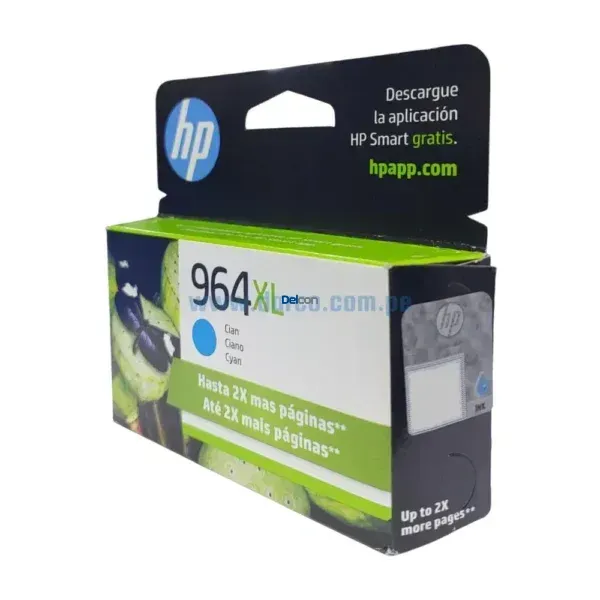 Tinta Hp 3JA54AL (964XL) OfficeJet pro 9010, 9016, 9018, 9020 Cyan