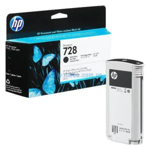 Tinta Hp 3WX25A (728) 130ML DesignJet T830 / T730 Matte Black