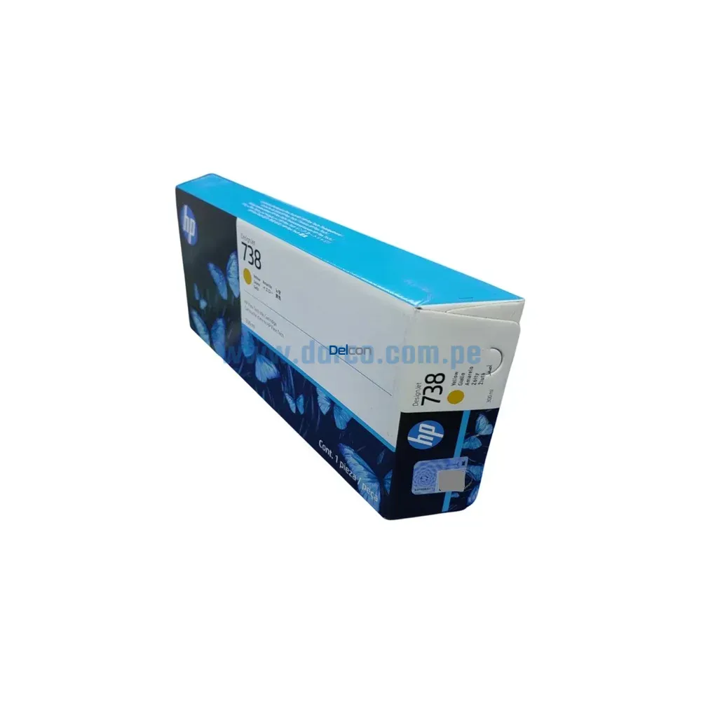 Tinta Hp 738 676M8A Yellow T850 / T950, 300ML Original - Imagen 3