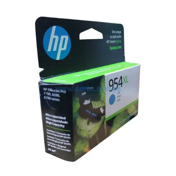 Tinta Hp L0S62AL (954XL) OfficeJet pro 7720, 7740, 8210, 8720, Cyan - Imagen 3