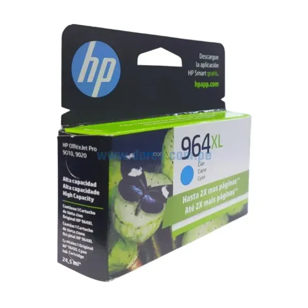 Tinta Hp 3JA54AL (964XL) OfficeJet pro 9010, 9016, 9018, 9020 Cyan - Imagen 3