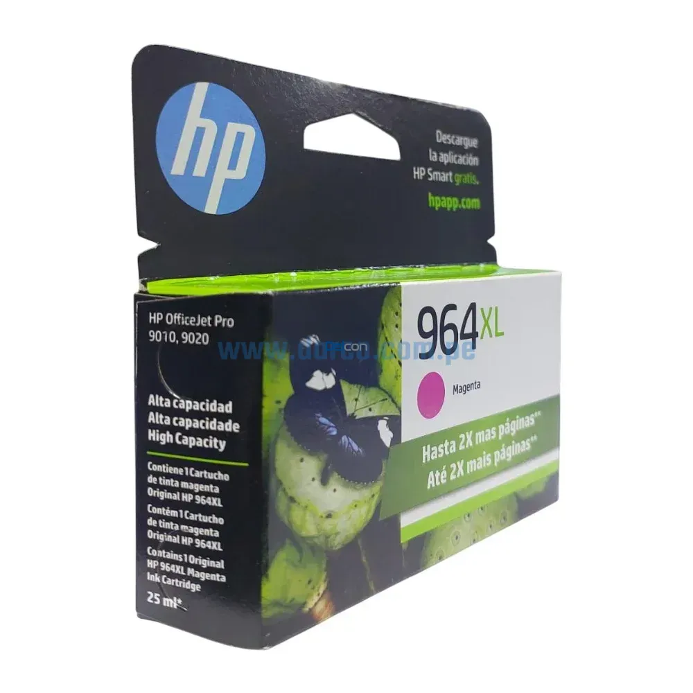 Tinta Hp 3JA55AL (964XL) OfficeJet pro 9010, 9016, 9018, 9020 Magenta - Imagen 2