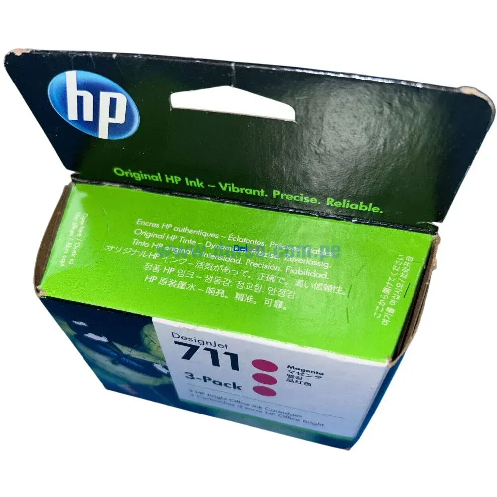 Tinta Hp CZ135A (711) Magenta 3 Pack DesignJet T120 / T520 29ml Original - Imagen 2