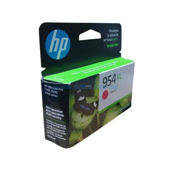Tinta Hp L0S65AL (954XL) OfficeJet pro 7720, 7740, 8210, 8720, Magenta - Imagen 3
