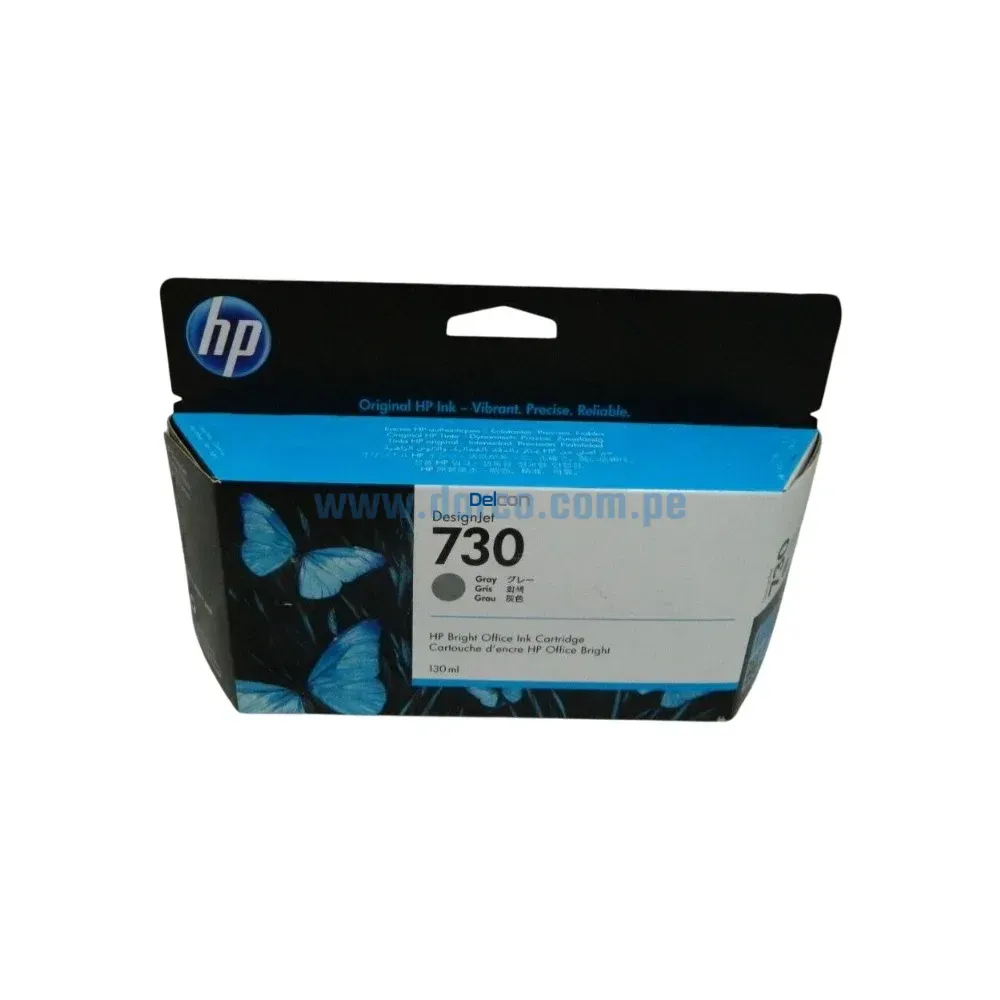 Tinta Hp P2V66A (730) 130ml DesignJet T1600, T1700, T2600 Gray