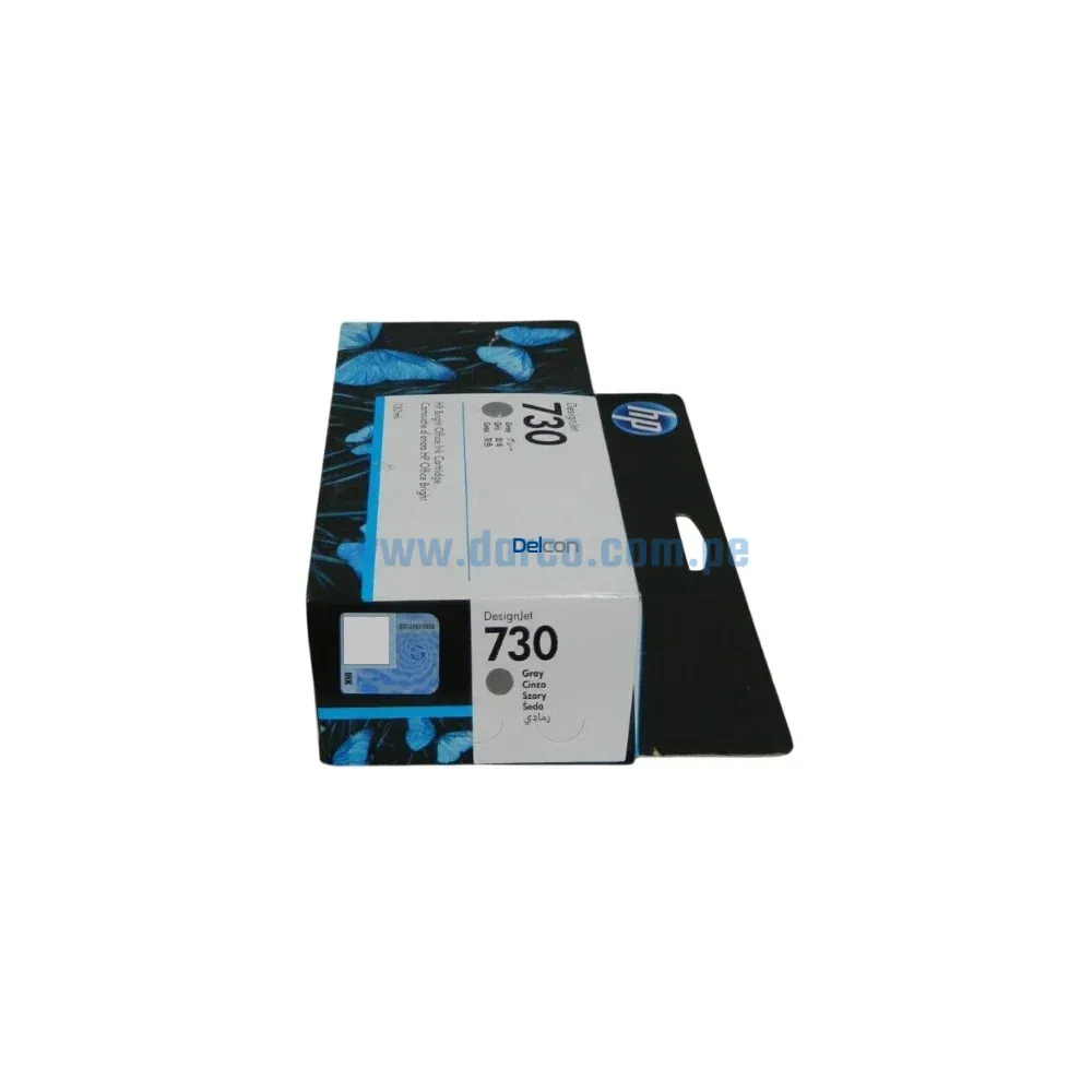 Tinta Hp P2V66A (730) 130ml DesignJet T1600, T1700, T2600 Gray - Imagen 2