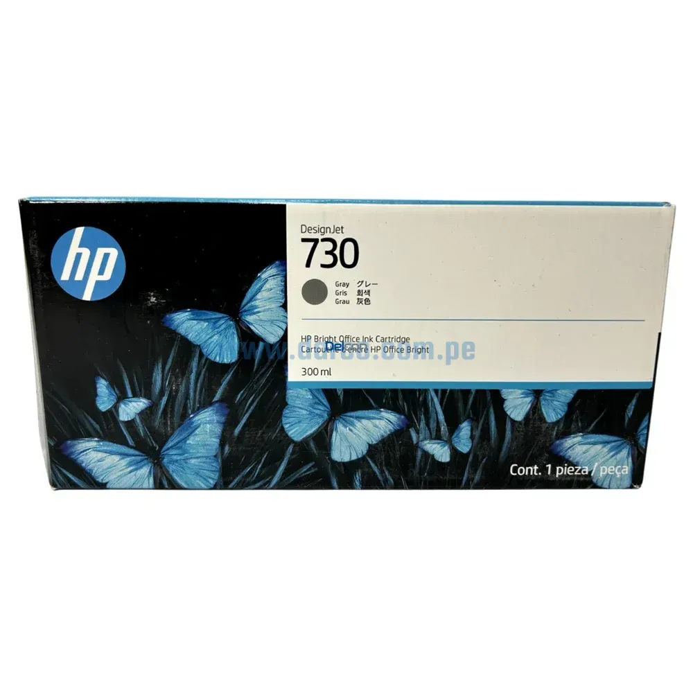 Tinta Hp P2V72A (730) Gray DesignJet T1600, T1700, T2600 Original