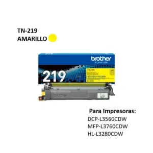 Toner Brother TN-219Y DCP-L3560CDW, MFP-L3760CDW, HL-L3280CDW Yellow