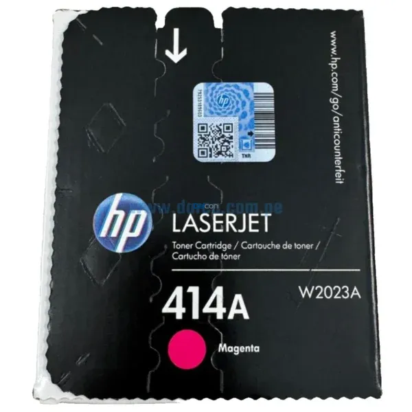 Toner Hp W2023A (414A) LaserJet Enterprise Pro M454 / MFP M479 Magenta 2,100 Páginas - Imagen 3