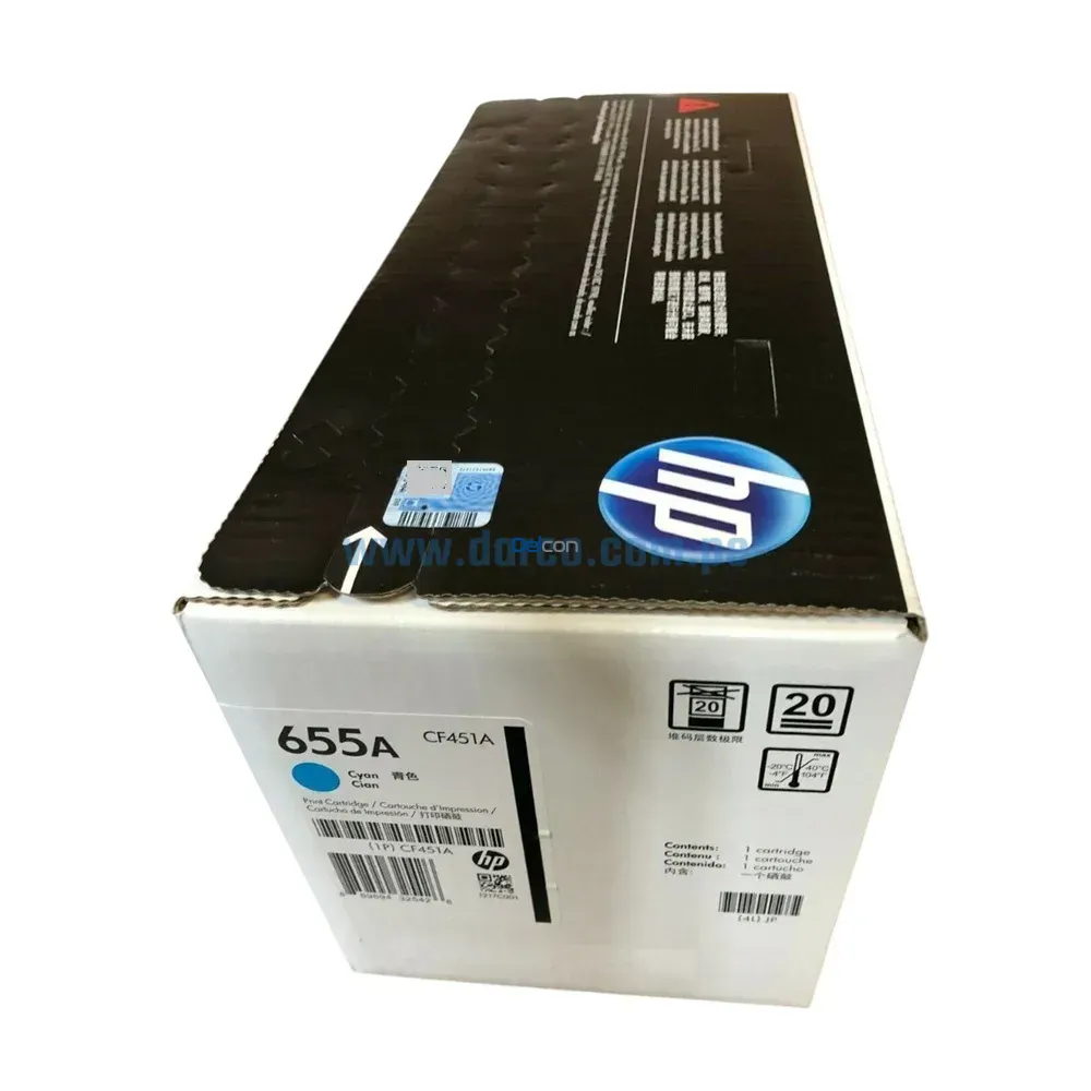 Toner Hp CF451A 655A Cyan LaserJet M652 / M681 - Imagen 3