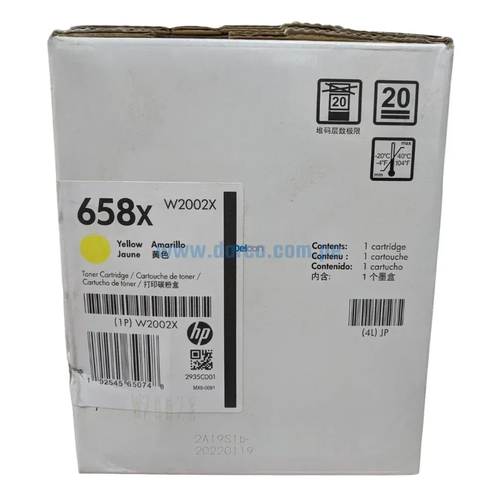 Toner Hp W2002X (658X) LaserJet M751 Amarillo 28,000 Paginas - Imagen 2