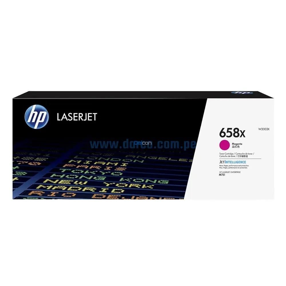 Toner Hp W2003X (658X) LaserJet M751 Magenta 28,000 Paginas