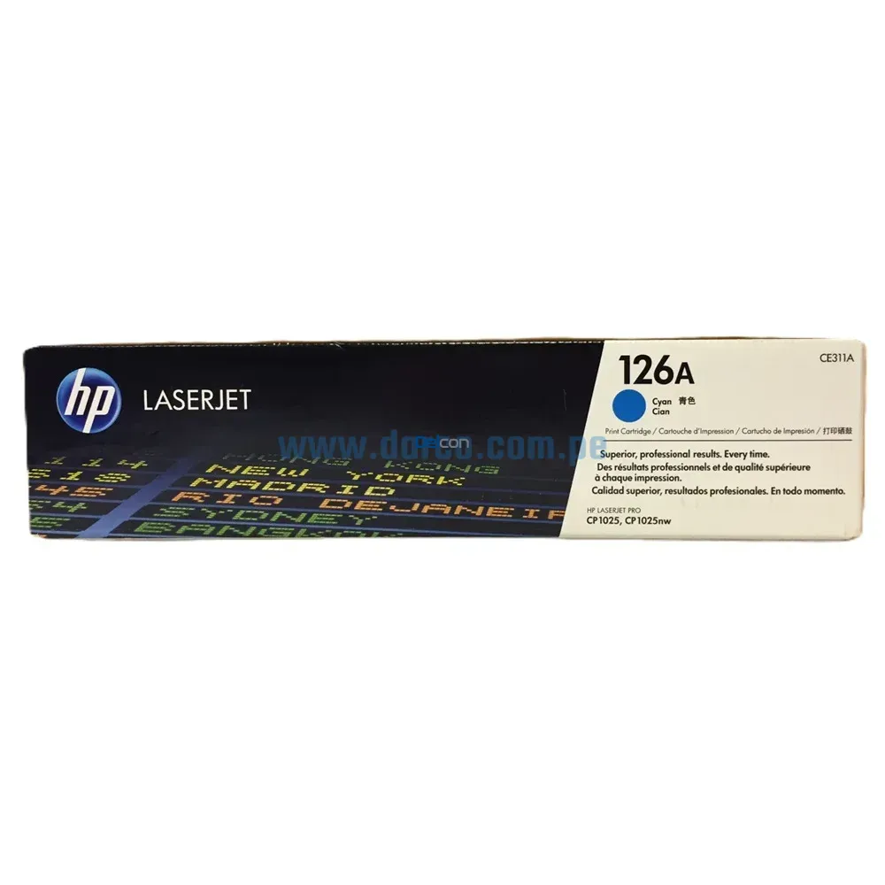Toner Hp CE311A (126A) LaserJet MFP M175nw / M175a / M275 / Pro CP1025nw Cyan - Imagen 3