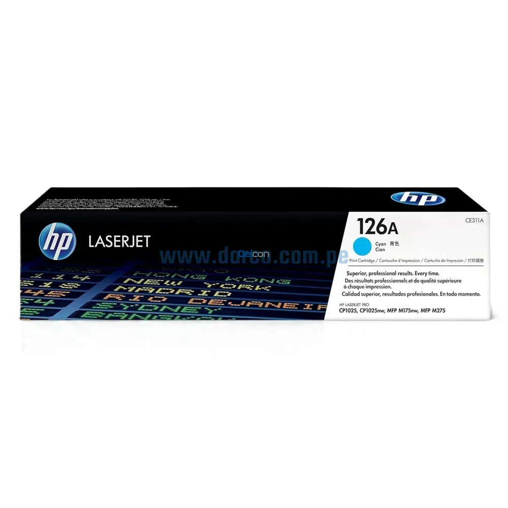 Toner Hp CE311A (126A) LaserJet MFP M175nw / M175a / M275 / Pro CP1025nw Cyan
