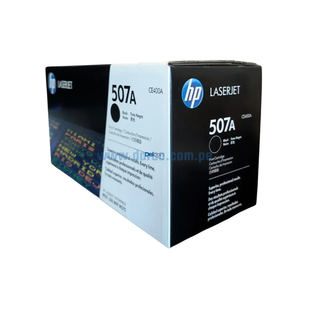 Toner HP CE400A (507A) LaserJet M551, M575, M570 Negro - Imagen 2