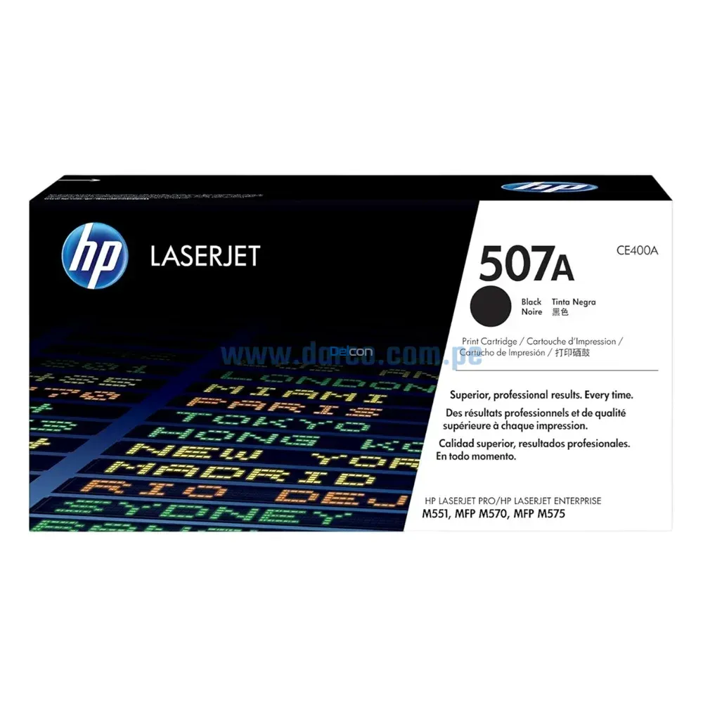 Toner HP CE400A (507A) LaserJet M551, M575, M570 Negro