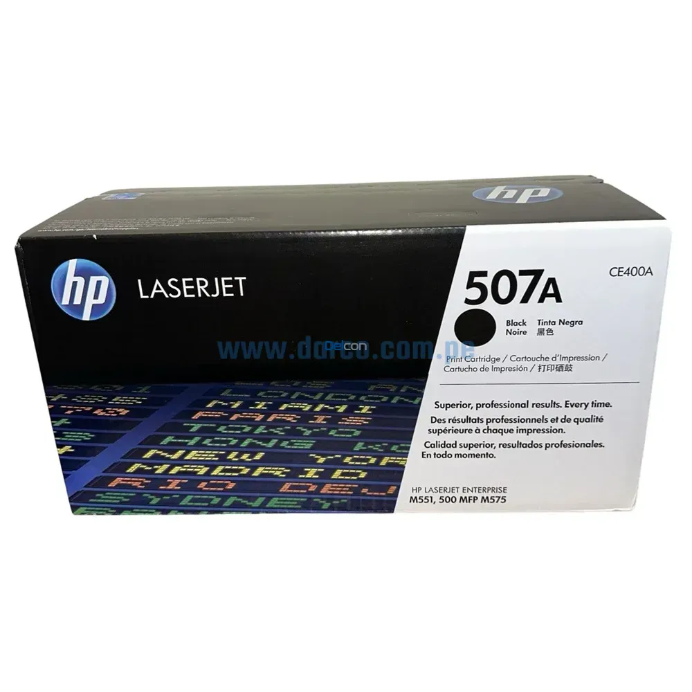 Toner HP CE400A (507A) LaserJet M551, M575, M570 Negro - Imagen 3