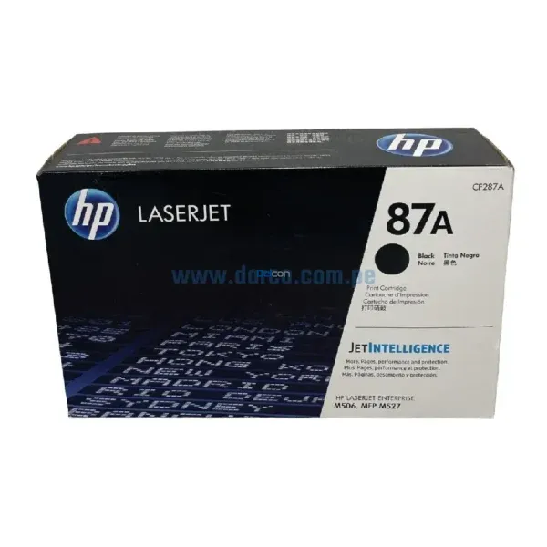 Toner Hp CF287A (87A) LaserJet Enterprise M506 / MFP M527 Negro 9.000 Páginas. - Imagen 2