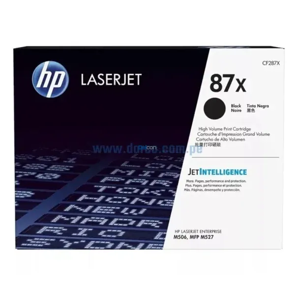 Toner Hp CF287X (87X) LaserJet Enterprise M506 / MFP M527 Negro 18.000 Páginas. - Imagen 2