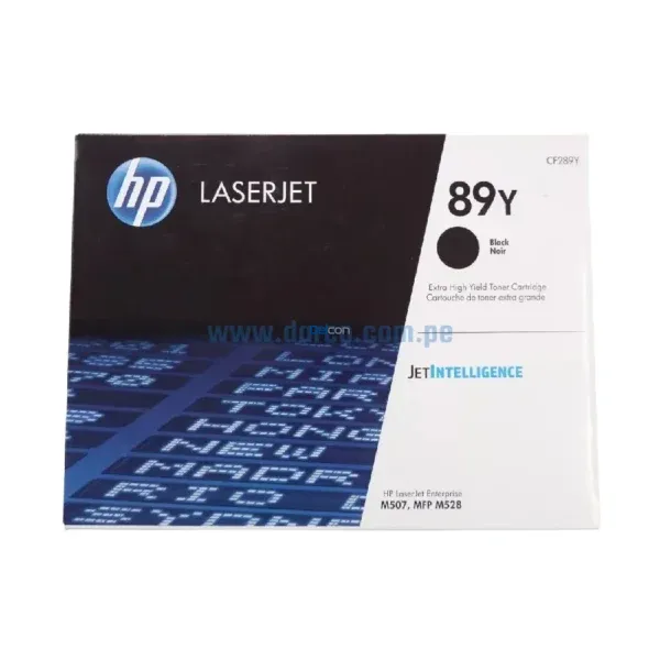 Toner Hp CF289Y (89Y) LaserJet Enterprise M507 / M528 Negro 20.000 Páginas - Imagen 2