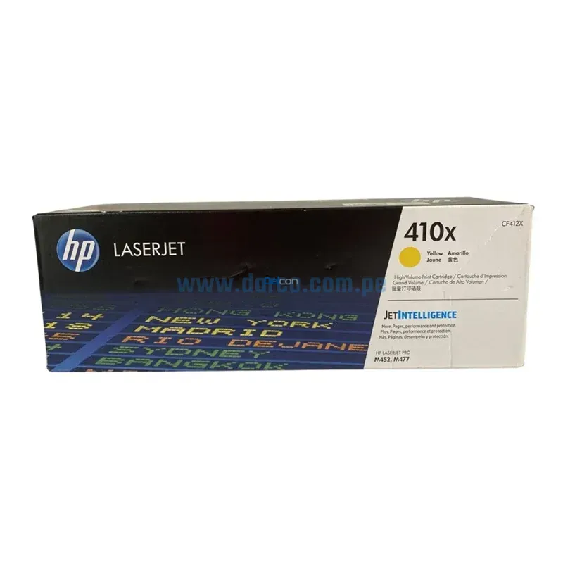 Toner Hp CF412X (410X) Yellow LaserJet MFP M477 / M452 5,000 Pg.