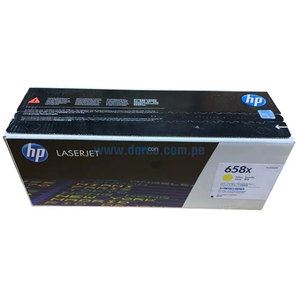 Toner Hp W2002X (658X) LaserJet M751 Amarillo 28,000 Paginas