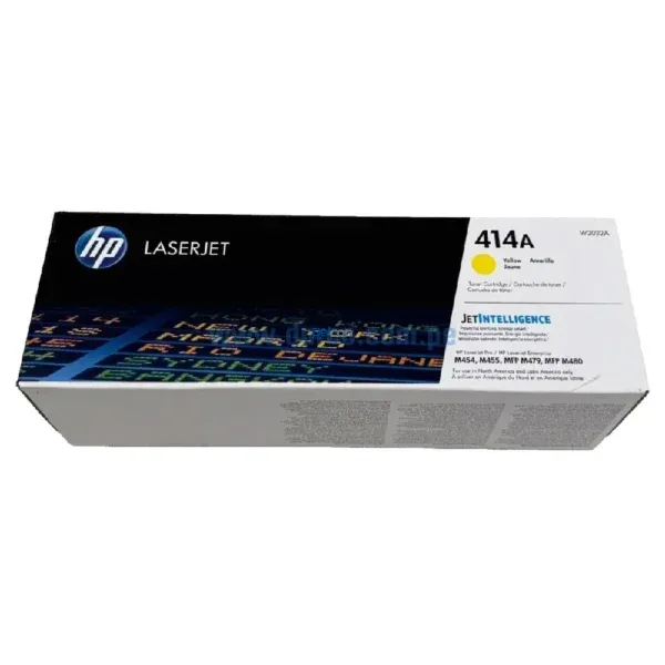 Toner Hp W2022A (414A) LaserJet Enterprise Pro M454 / MFP M479 Amarillo 2,100 Páginas - Imagen 2