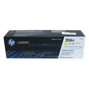 Toner Hp W2112X [206X] LaserJet Pro M255dw / M283fdw Yellow 2,450 Paginas