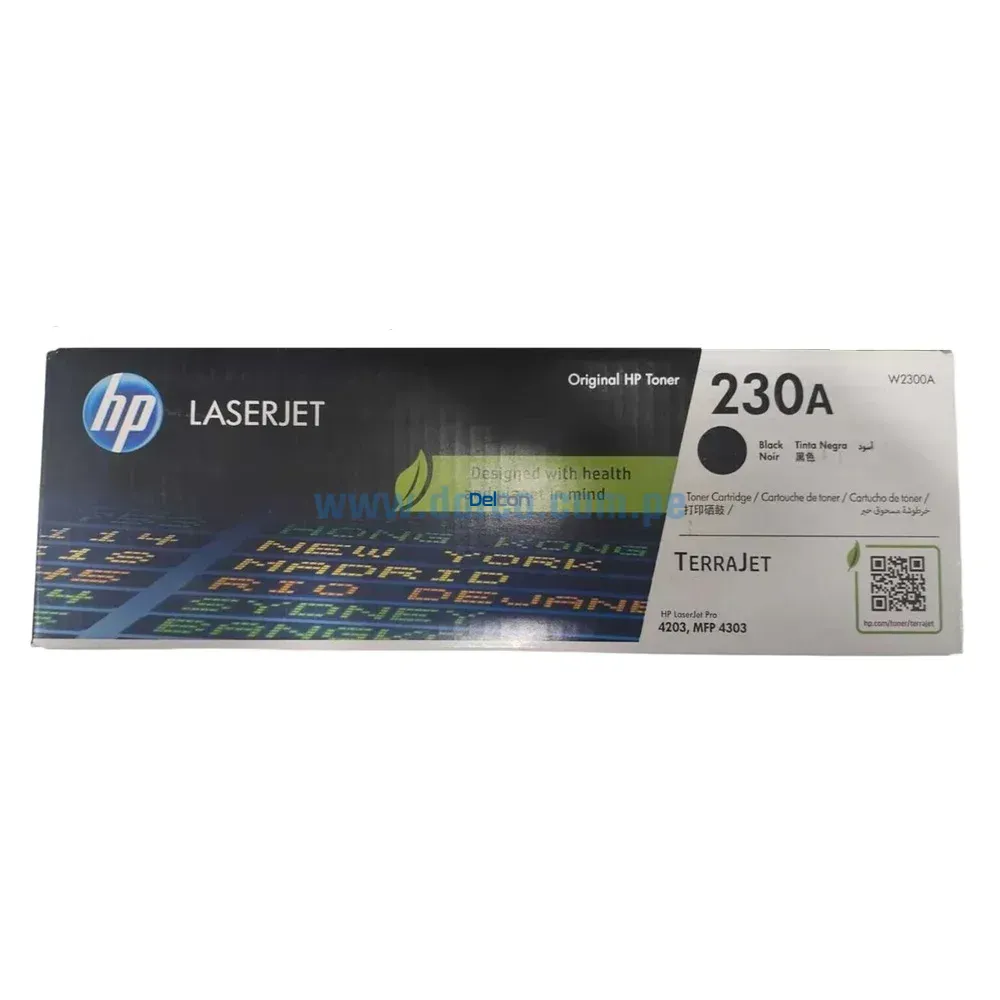 Toner Hp W2300A (230A) Laserjet Pro M4203 / MFP M4303 Black