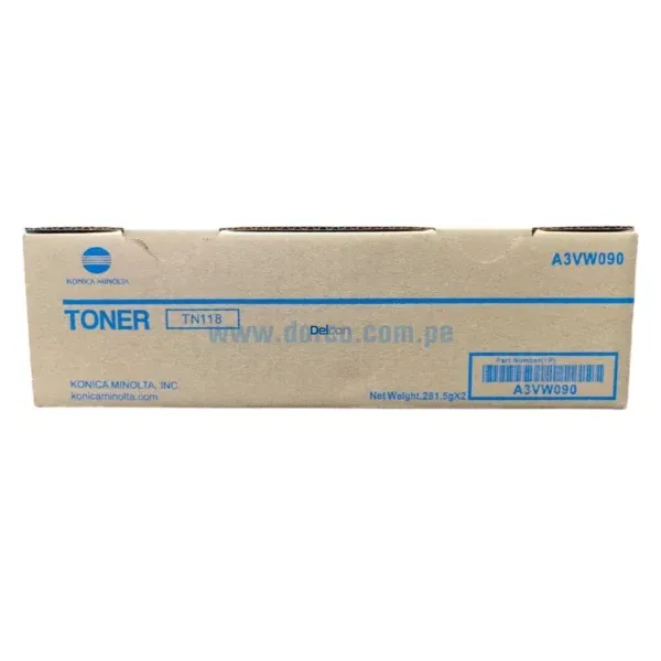 Toner Konica Minolta TN-118 A3VW090 Bizhub 206, 215, 226 Black - Imagen 3