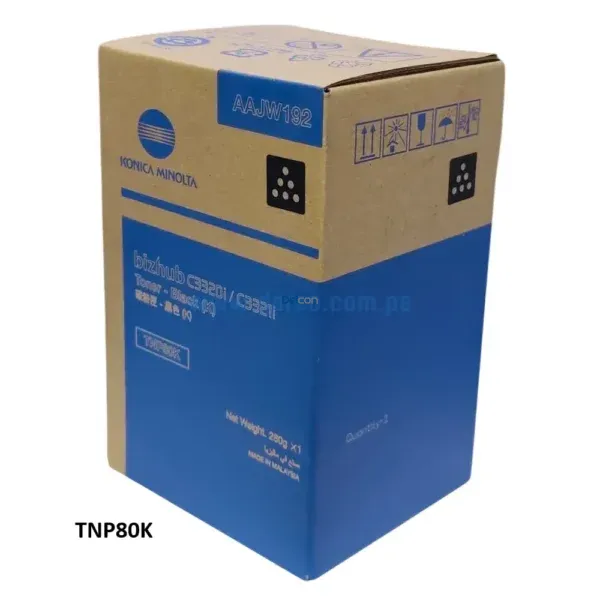 Toner Konica Minolta TNP80K AAJW192 Bizhub C3320i, C3321i Negro - Imagen 2